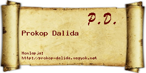 Prokop Dalida névjegykártya